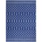 Homeroots 6 x 9 ft. Navy Blue & Ivory Berber Pattern Area Rug 385831 - alternate 1